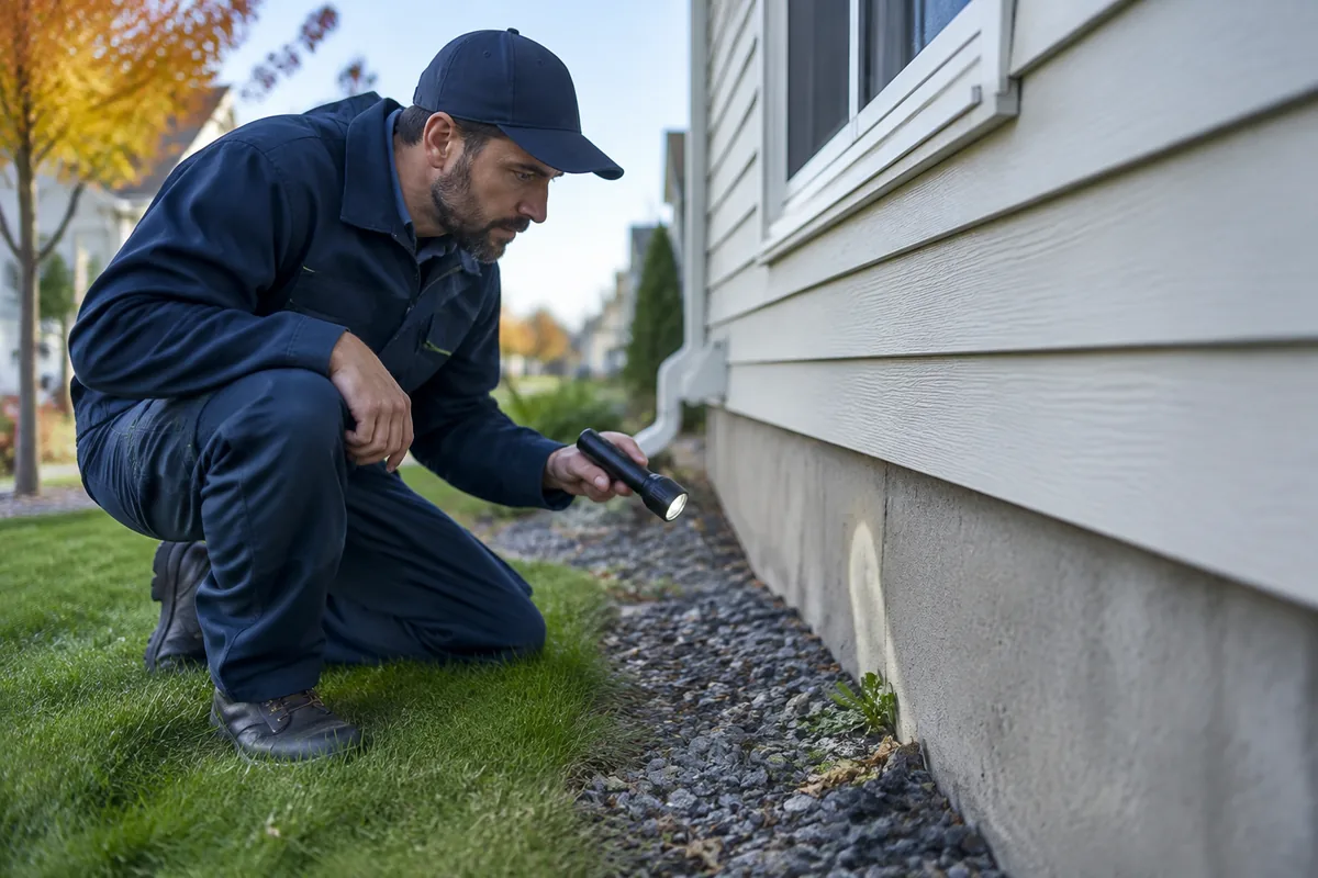 Follow-up inspection with a flashlight