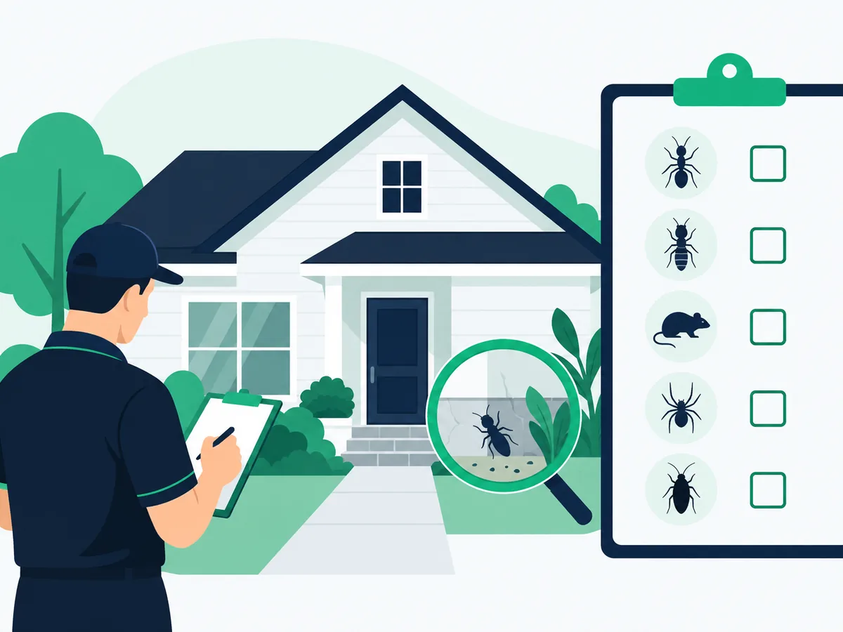 Pre-listing pest inspection checklist