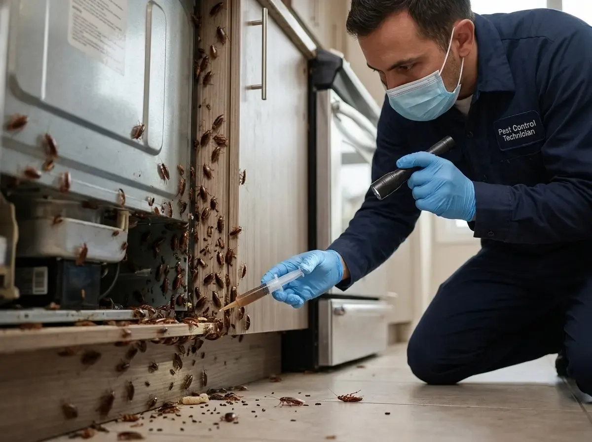 Hello Pest Control technician on the job in the GTA