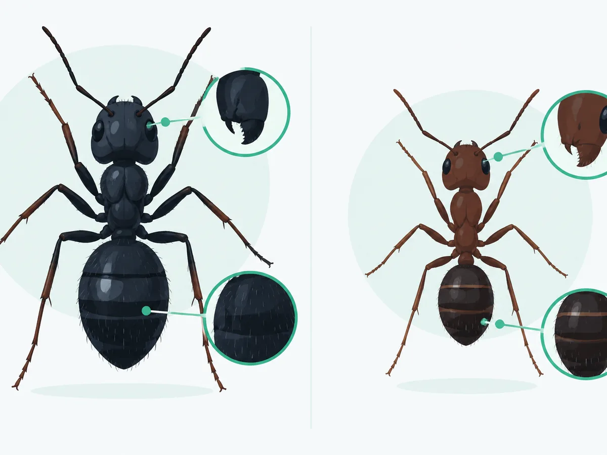 Carpenter ant vs pavement ant comparison Carpenter ant vs pavement ant comparison