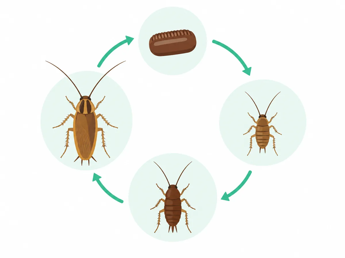 German cockroach life cycle diagram German cockroach life cycle diagram