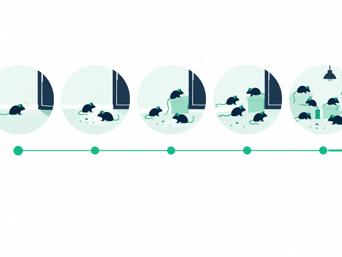 Timeline of a growing mouse infestation