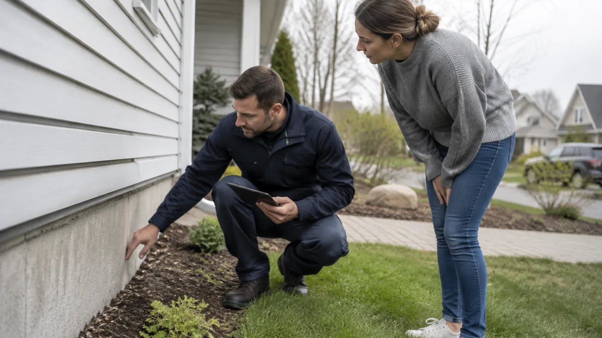 When Is the Best Time to Address Pest Problems? Spring home exterior inspection