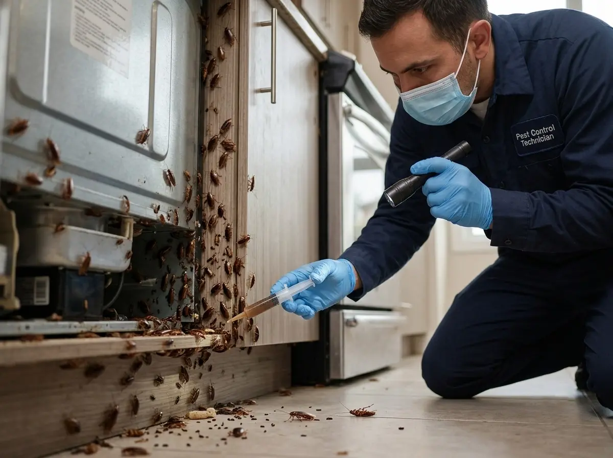 Hello Pest Control technician on the job in the GTA